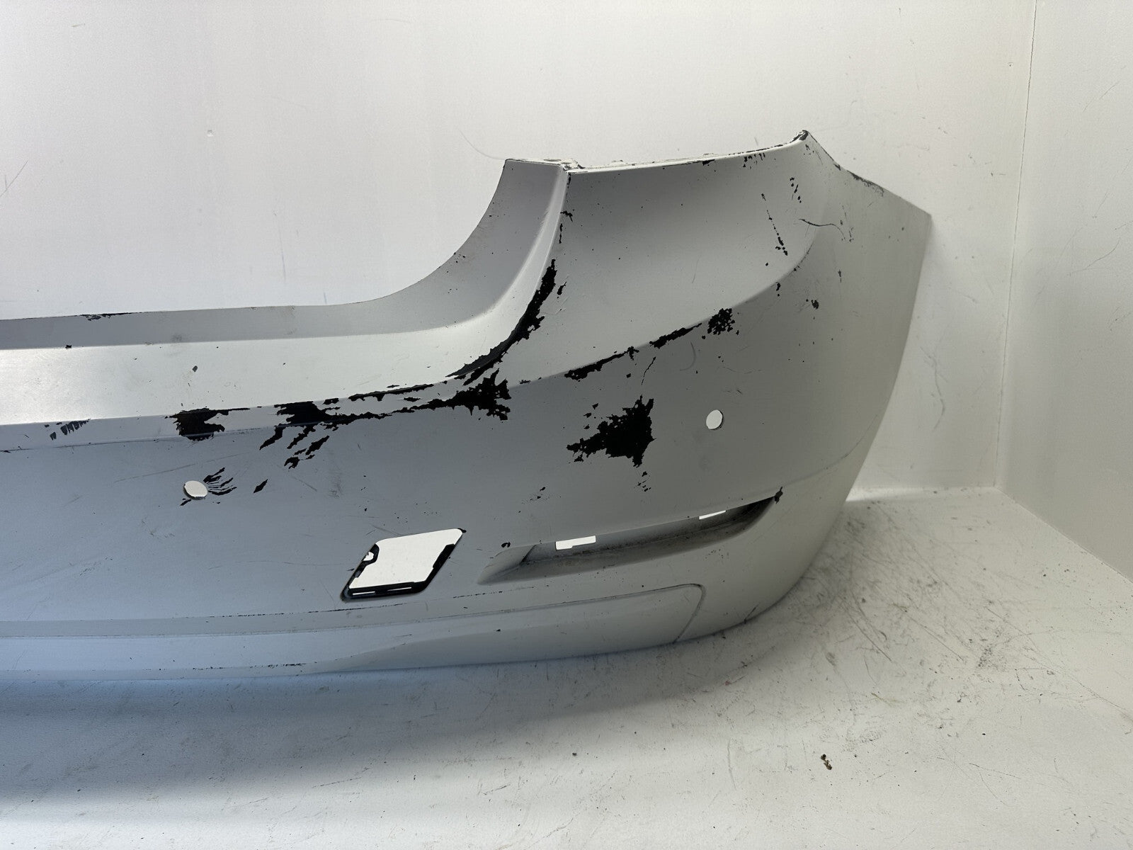Rear Bumper Cover white 2012-2015 BMW 328i Sedan w/Sensor Holes 51127312731 OEM