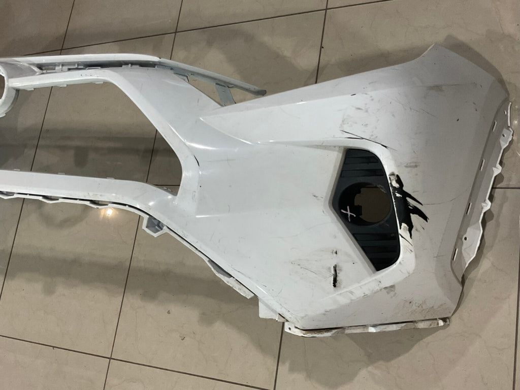 Front Bumper Cover White 2019-2022 Toyota RAV4 LE/XLE/Hybrid LE 52119+0R200 OEM