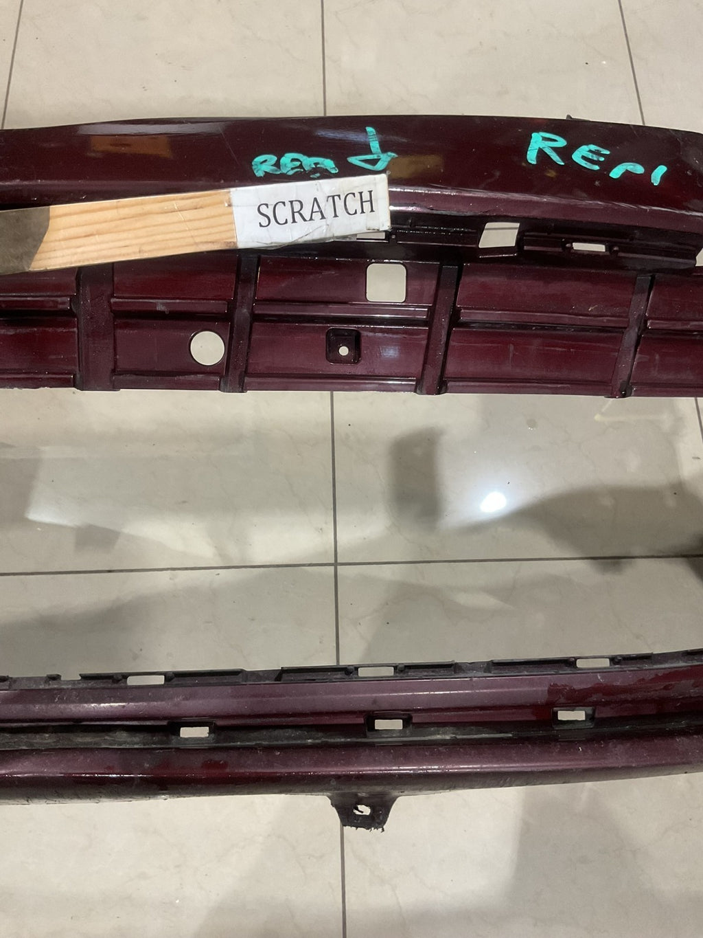 Front Bumper Cover Red 2013 2014 13 14 Toyota Avalon 52119+7050 OEM