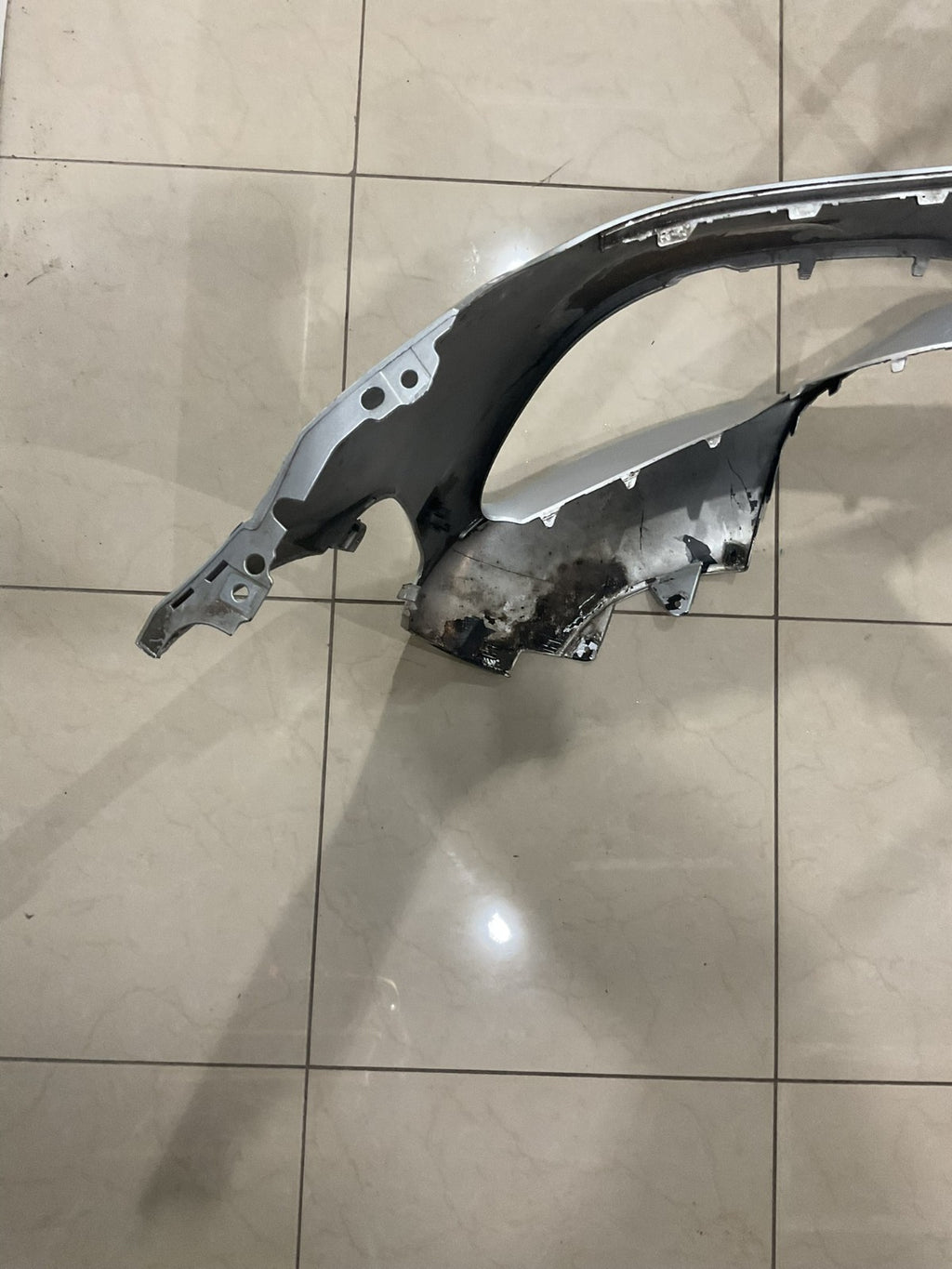 Front Upper Bumper Cover Silver 2020-22 Mercedes Benz GLE350 CAPA