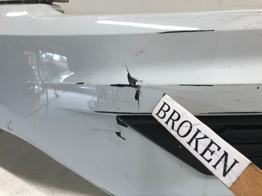 Front Upper Bumper Cover White Volkswagen Tiguan S/SE/SEL/Pr 18 19 5NN807221 OEM