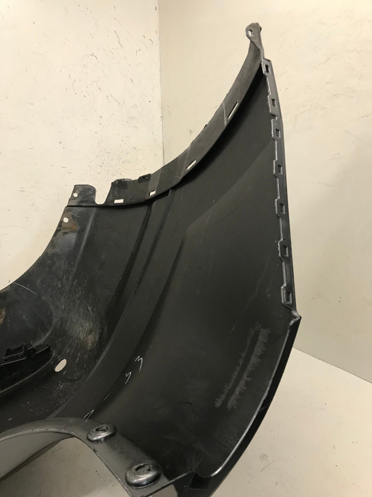 Rear Bumper Cover Gray Nissan Rogue Sport S/SL/SV 2017-2019 w/Sensor Holes OEM