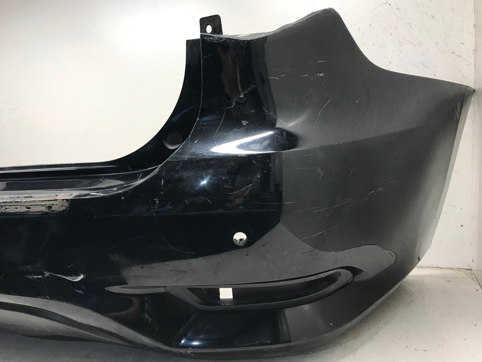 Rear Bumper Cover Black 2016-2020 Infiniti QX60 Base/Hybrid w/Sensor Holes OEM