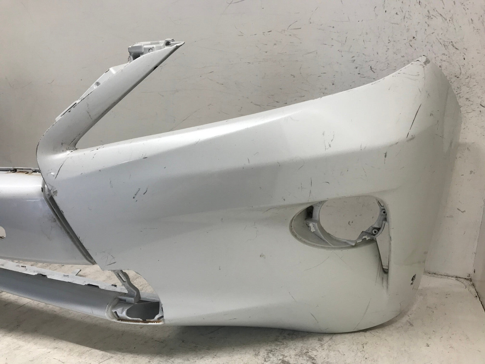 Rear Bumper Cover White Lexus RX350 RX450H Base 11-15 w/Sensor Holes CAPA