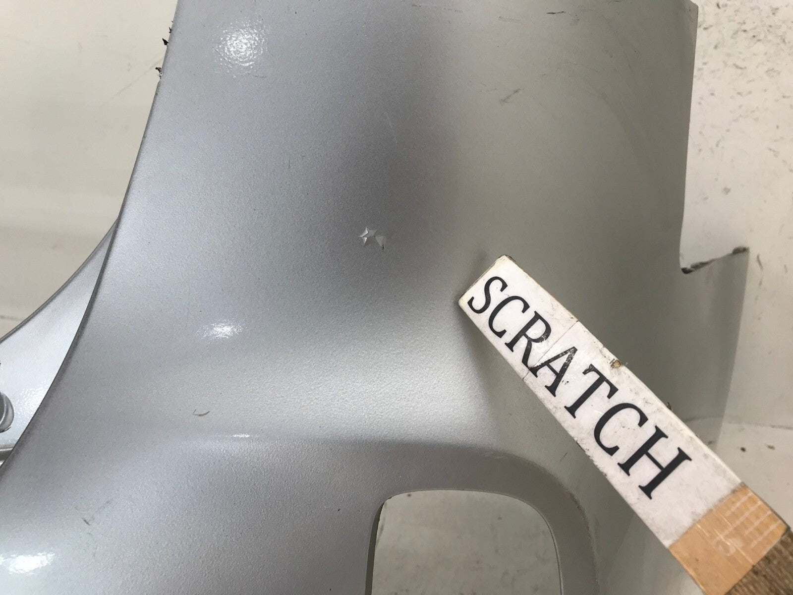 Rear Bumper Cover Silver Kia Sorento EX/Limited 2014-2015 w/Sensor Holes OEM