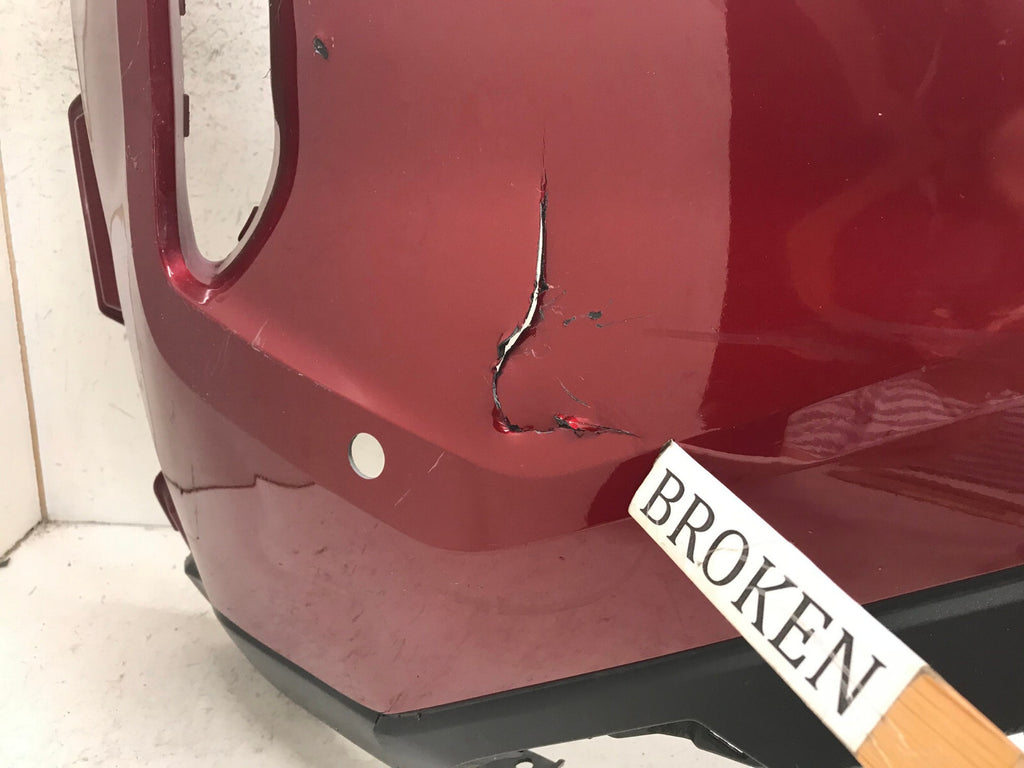 Front Bumper Cover Red 21-23 Nissan Rogue Sport S/SL/Platinum w/Sensor Holes OEM