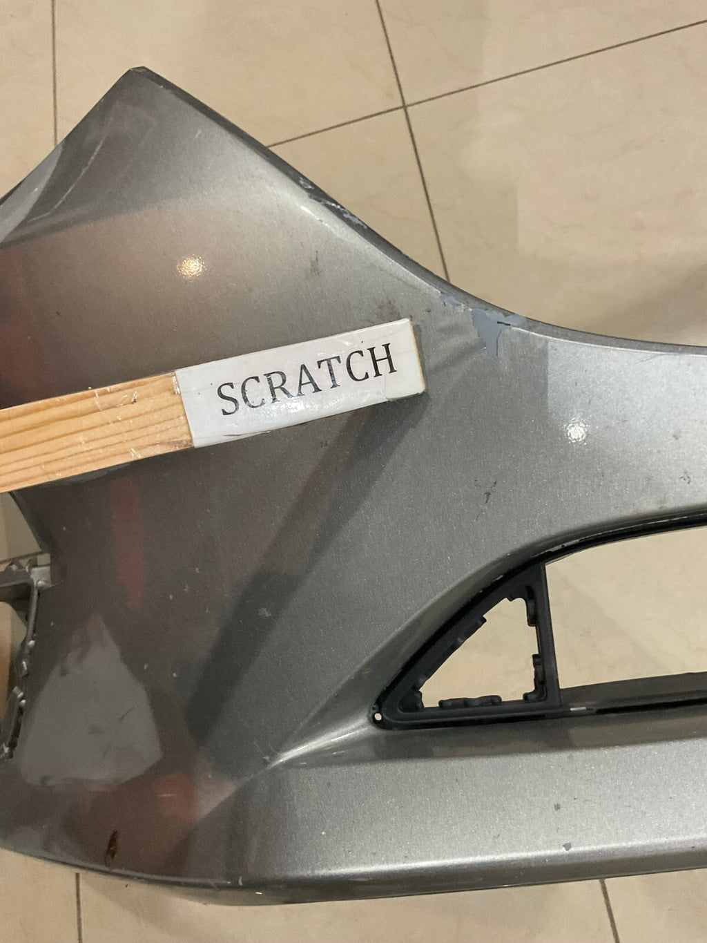 Front Bumper Cover Silver Mazda 3 2014- 2016  CAPA