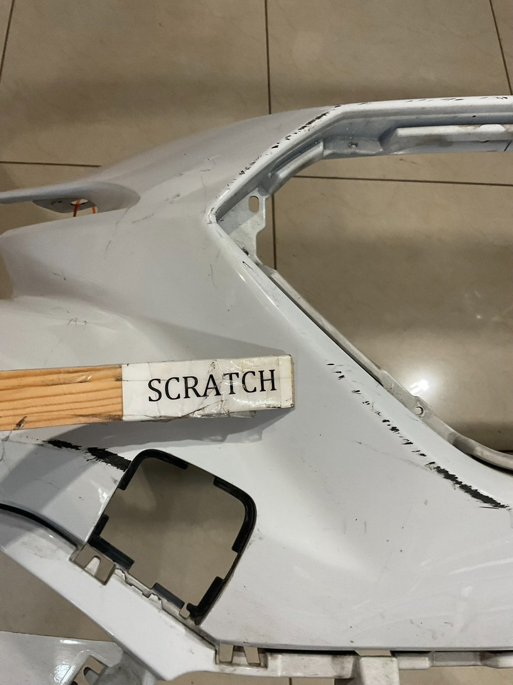 Front Bumper Cover White Subaru WRX 2022-2024 57704vc200 OEM