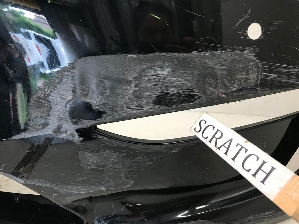 Front Bumper Cover Black 2020-2022 Tesla Model Y Long Range w/Sensor Holes OEM