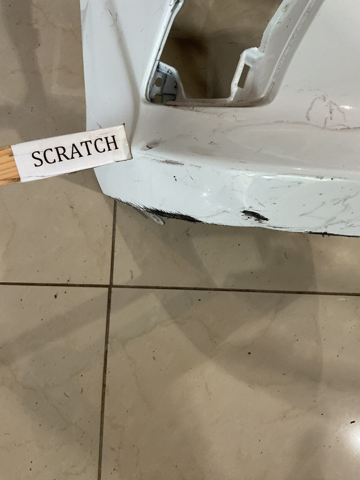 Front Bumper Cover White Lexus ES350 Base 2019 52119-06J00 OEM