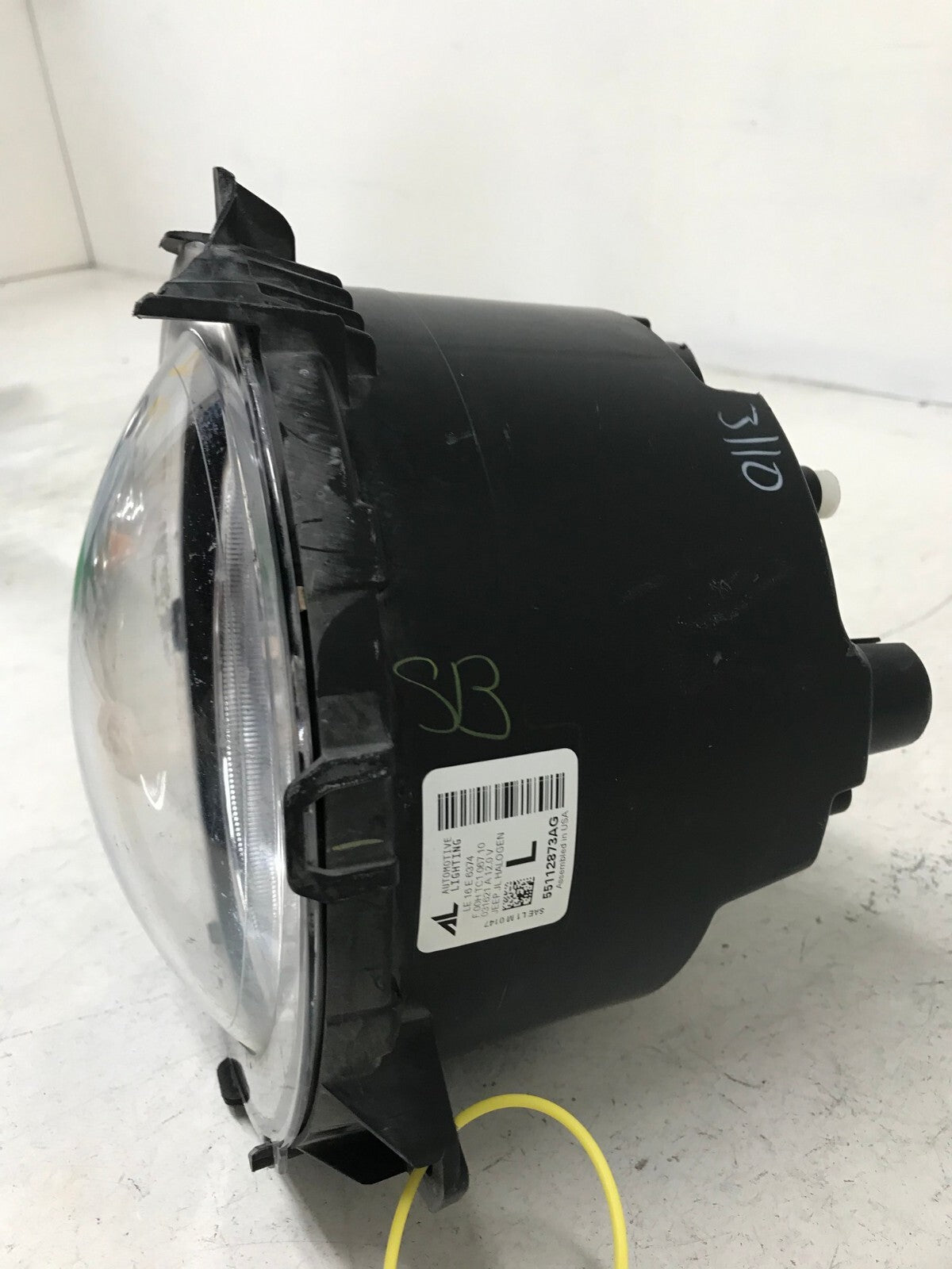 Headlight Damaged Halogen LH Driver Jeep Wrangler JL 2018-2021 55112873AG OEM