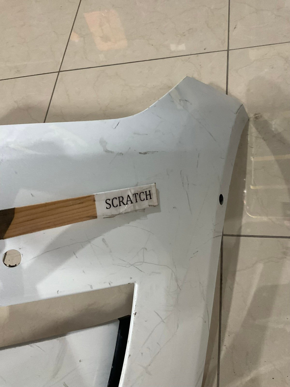 Front Bumper LOCAL White Tesla Model X 2021-2024