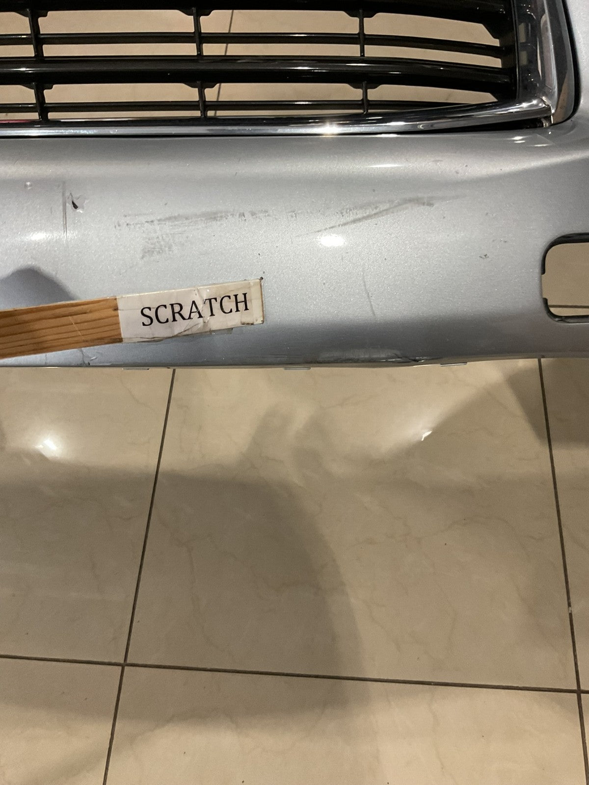 Front Bumper Cover Silver Toyota Highlander LE Lted Hybrid 14-16 52119+0e220 OEM