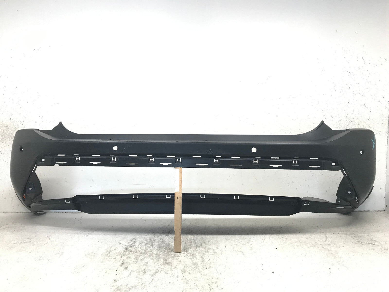 Rear Bumper Cover Black 2021-2022 Nissan Rogue Sport S/SV/SL w/Sensor Holes OEM