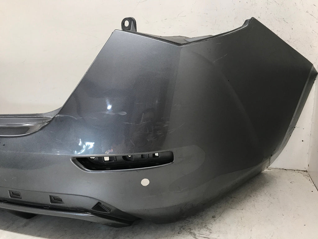 Rear Bumper Cover Gray 2020 2021 Nissan Sentra S/SV w/Sensor Holes OEM