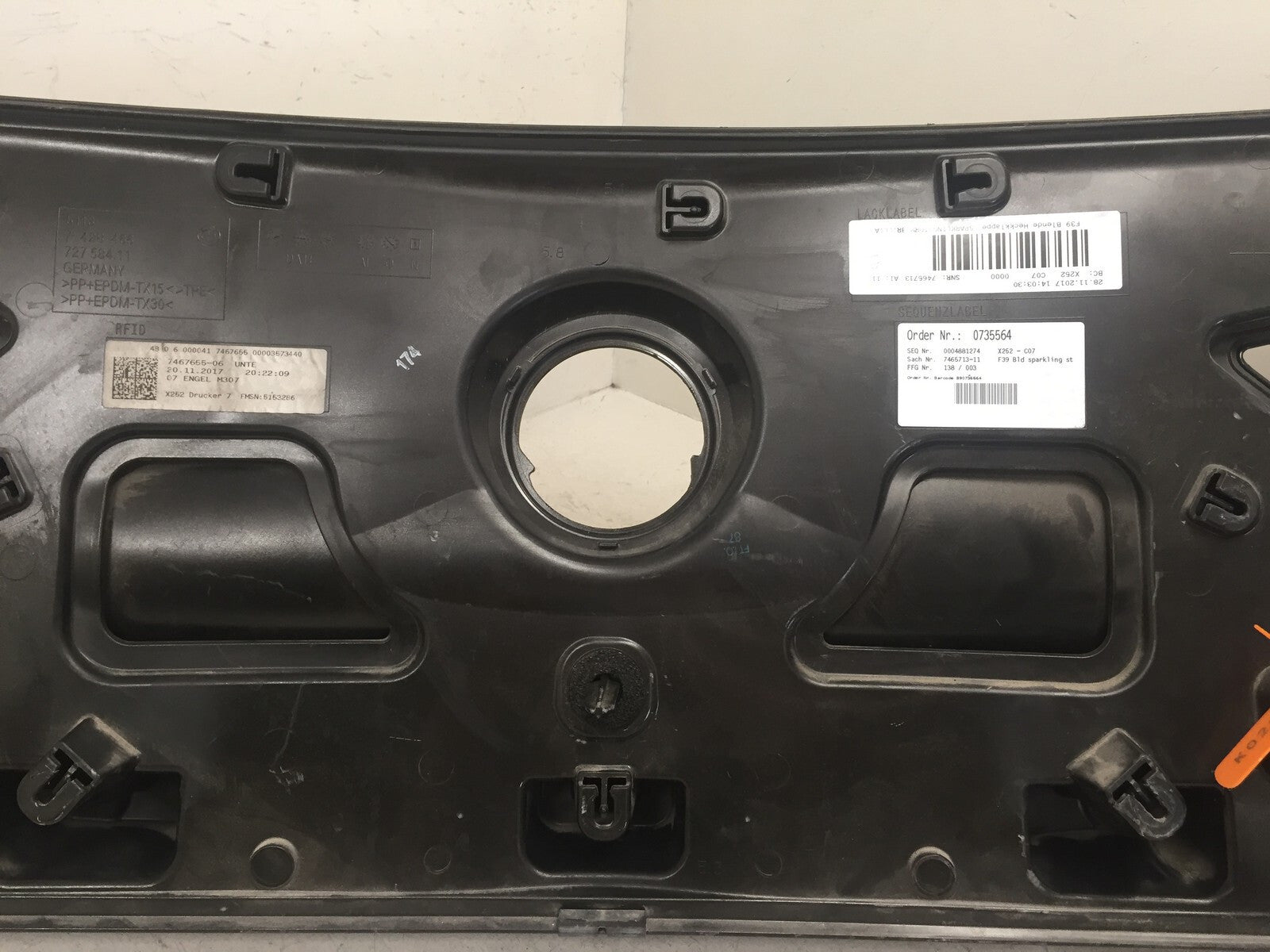 Rear Trunk Tailgate Liftgate Panel Trim BMW X2 2017-2019 51137428466 OEM