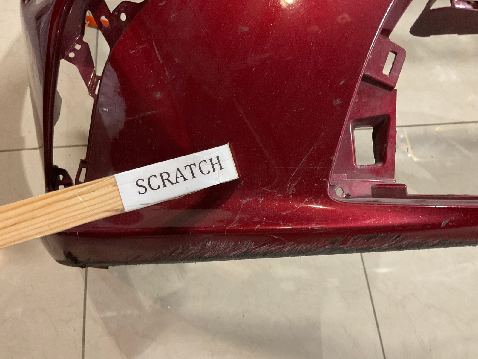 Front Bumper Cover Red 2019 2020 Lexus ES350 F-Sport 52119-06J00 OEM