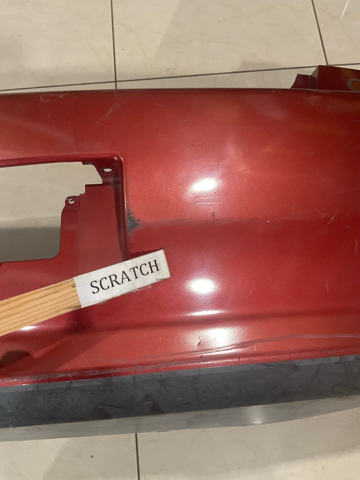 Rear Bumper Cover Red 2005-2006 Infiniti G35 Sedan 82022+AC740 OEM