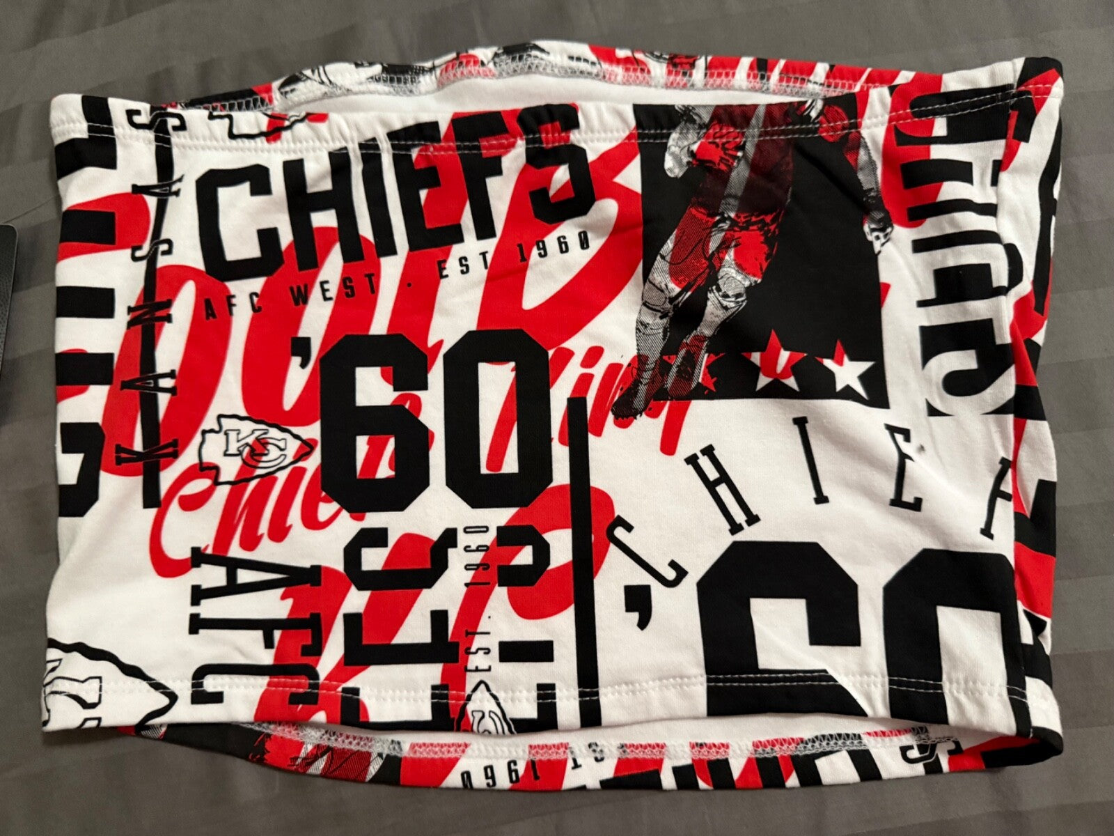 Women’s NEW Chiefs Crop top Football Sports NFL Cropped Tube Top