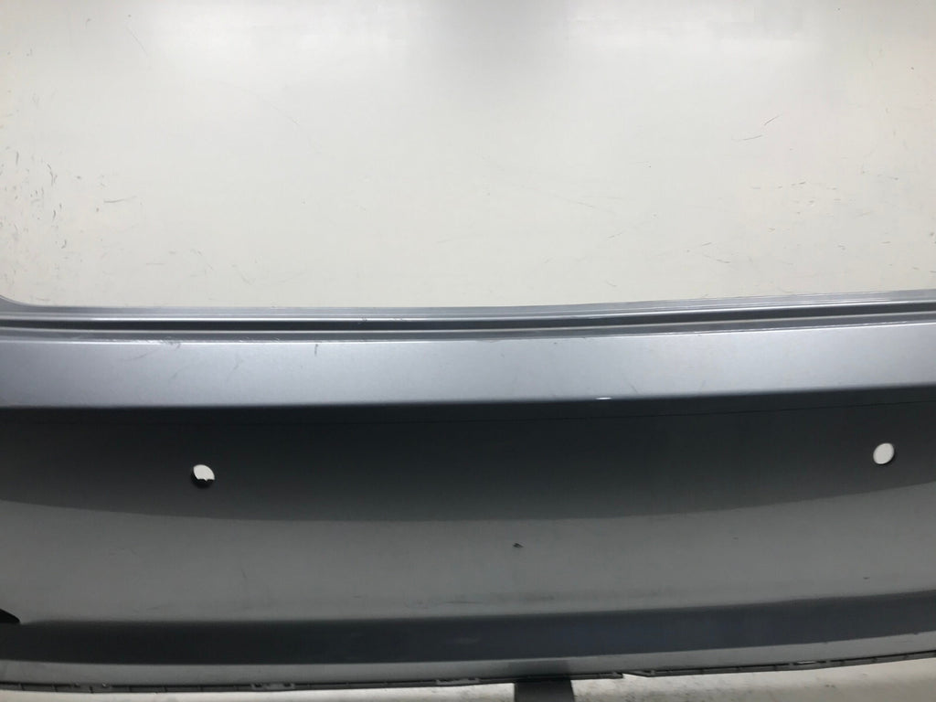 Rear Bumper Cover Silver Hyundai Sonata SE/ECO/Sport 15-2017 w/Sensor Holes OEM