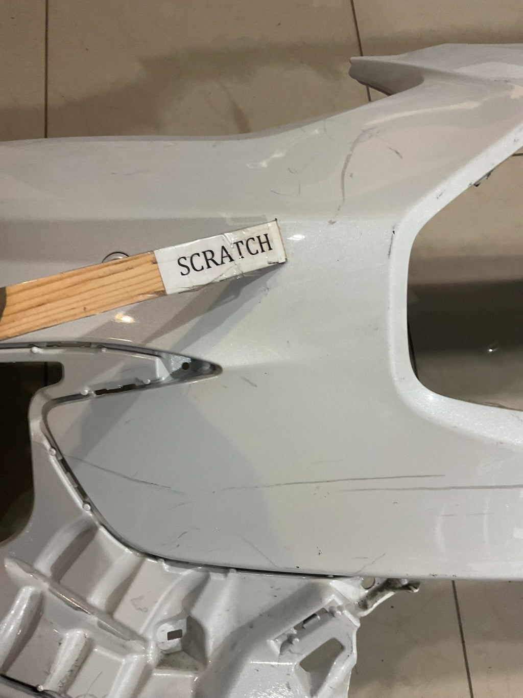 Front Upper Bumper Cover White 2023-2025 Honda HR-V CAPA