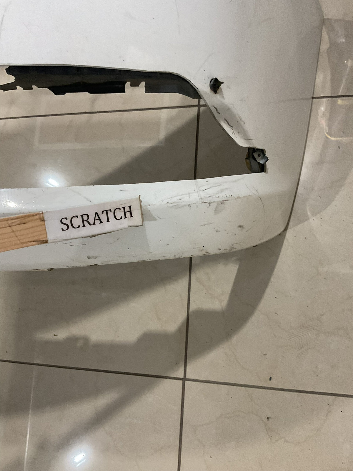 Front Bumper Cover White Honda Civic 2012 2013 71101+TR0+ZZ00 OEM