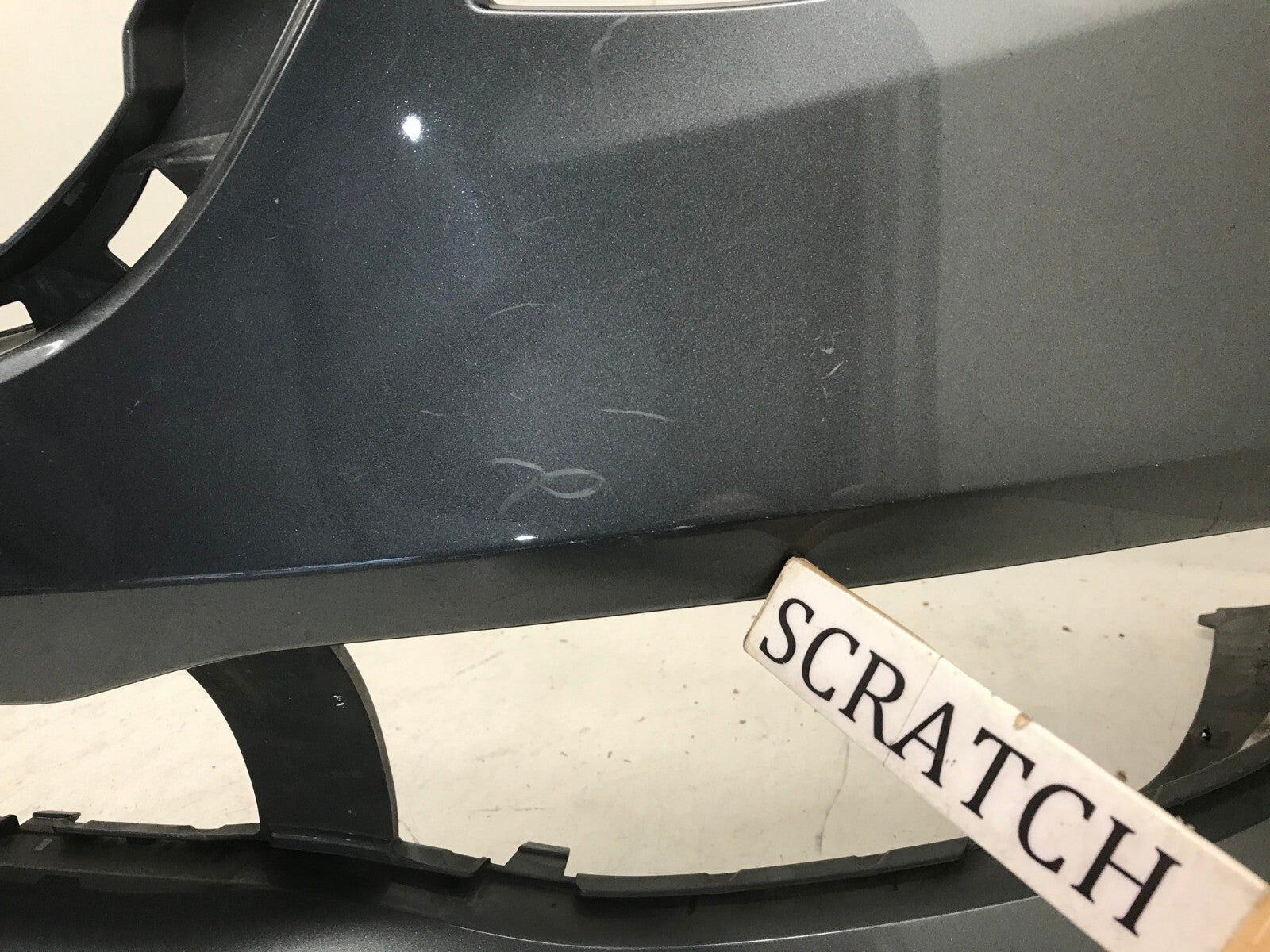 Front Bumper Cover Gray Mercedes S-Class S600 S550 2016-2019 w/Sensor Holes OEM