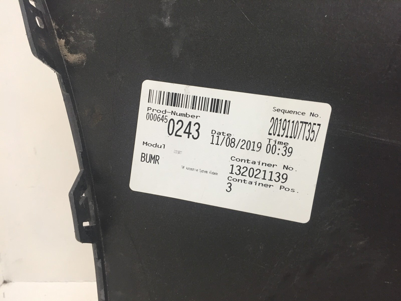 Rear Upper Bumper Cover Mercedes Benz X167 w/Sensor Holes 2019 A1678855001 OEM
