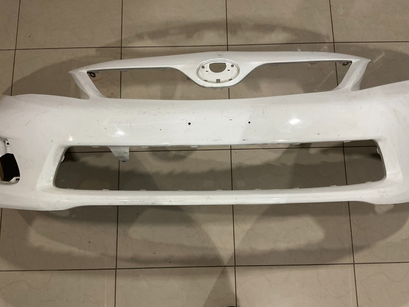 Front Bumper Cover White 2009 2010 Toyota Corolla Sedan CAPA