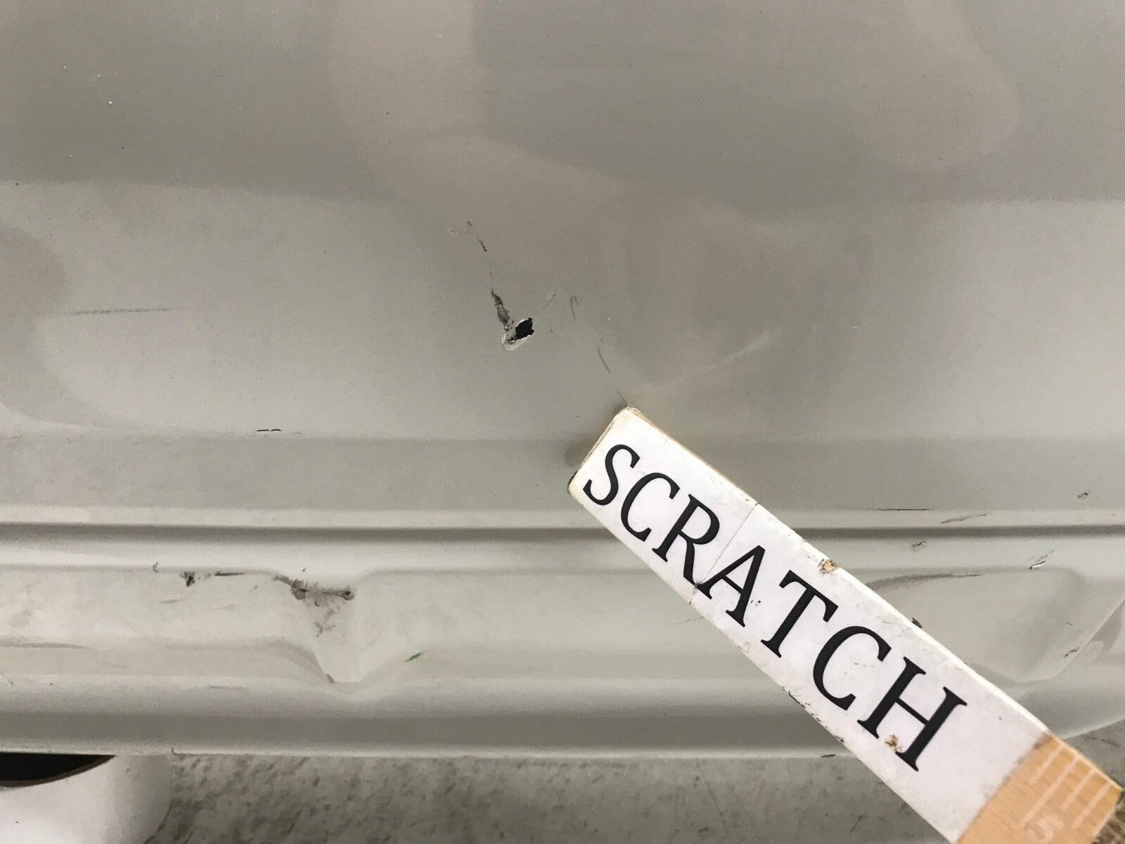 Rear Bumper Cover White Subaru CrossTrek 2018 2019 w/Sensor Holes 57704FL250 OEM