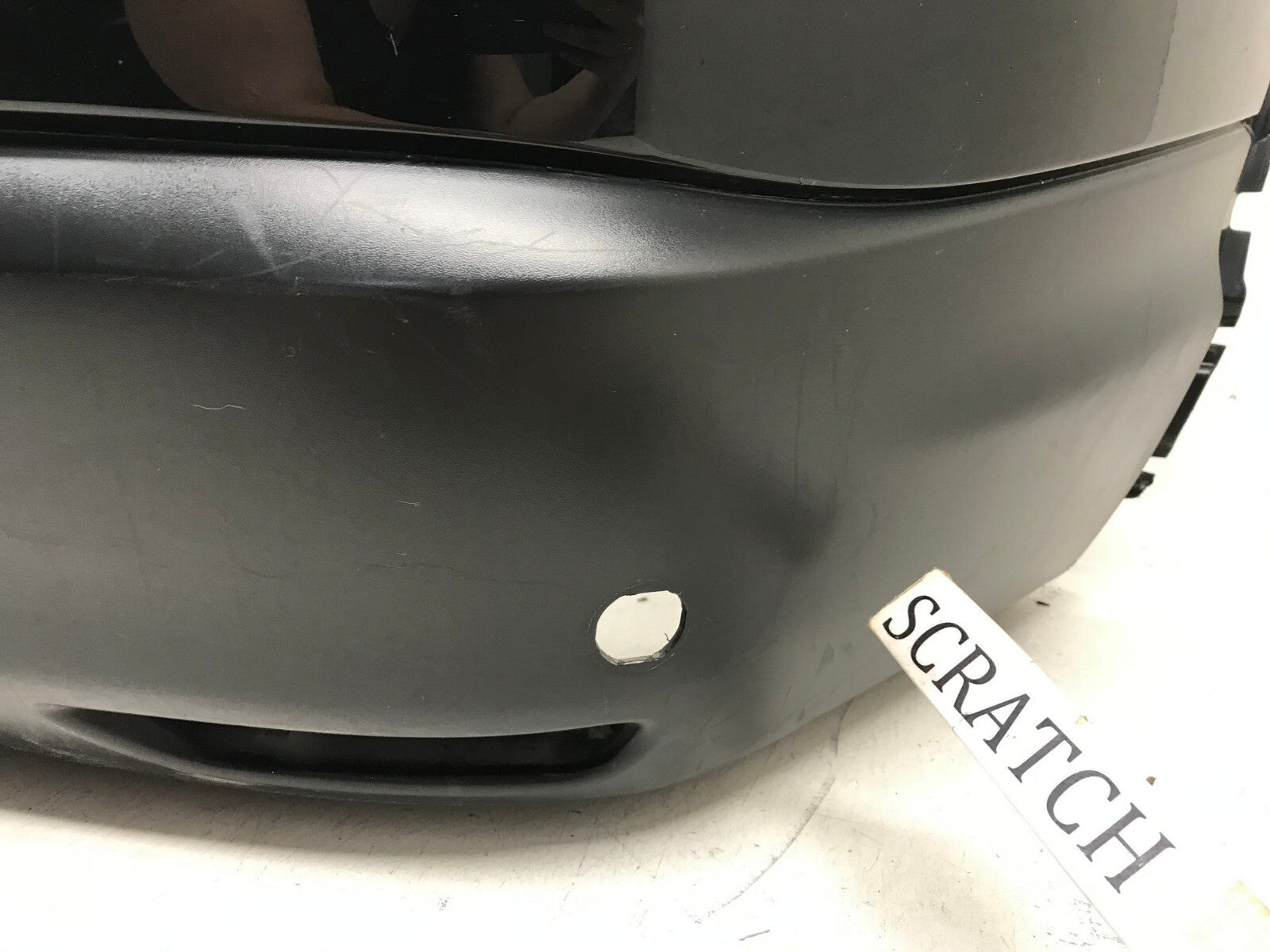 Rear Bumper Cover Nissan Rogue Sport S SL SV w/Sensor Holes Black 2017 2018 OEM