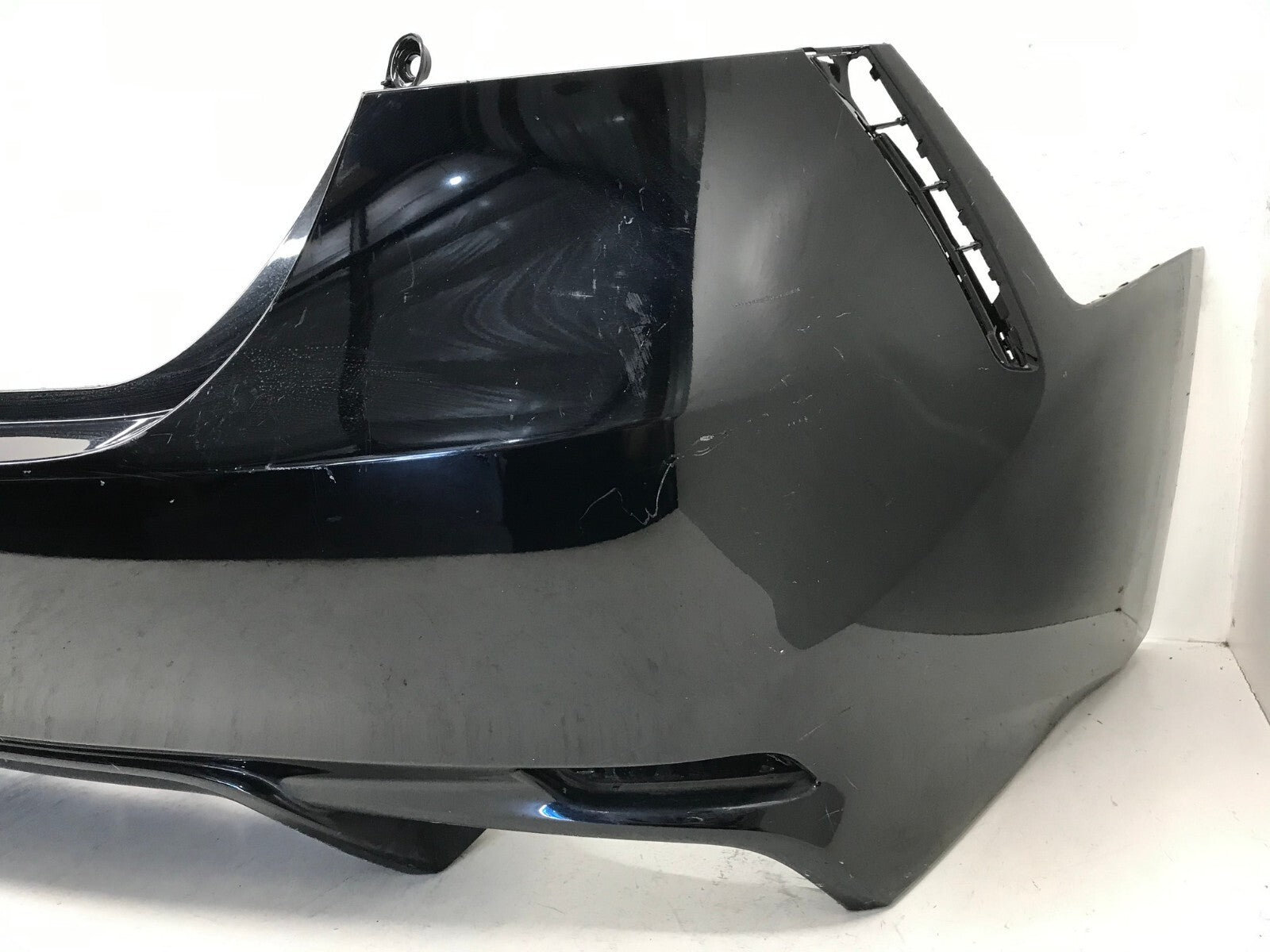 Rear Bumper Cover Toyota Camry SE XSE Hybrid SE w/Sensor Holes Black 18-19 OEM