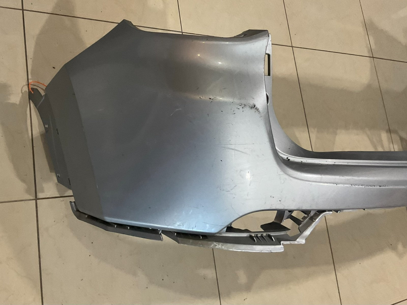 Rear Upper Bumper Cover Silver 2017-2021 Jeep Compass CAPA