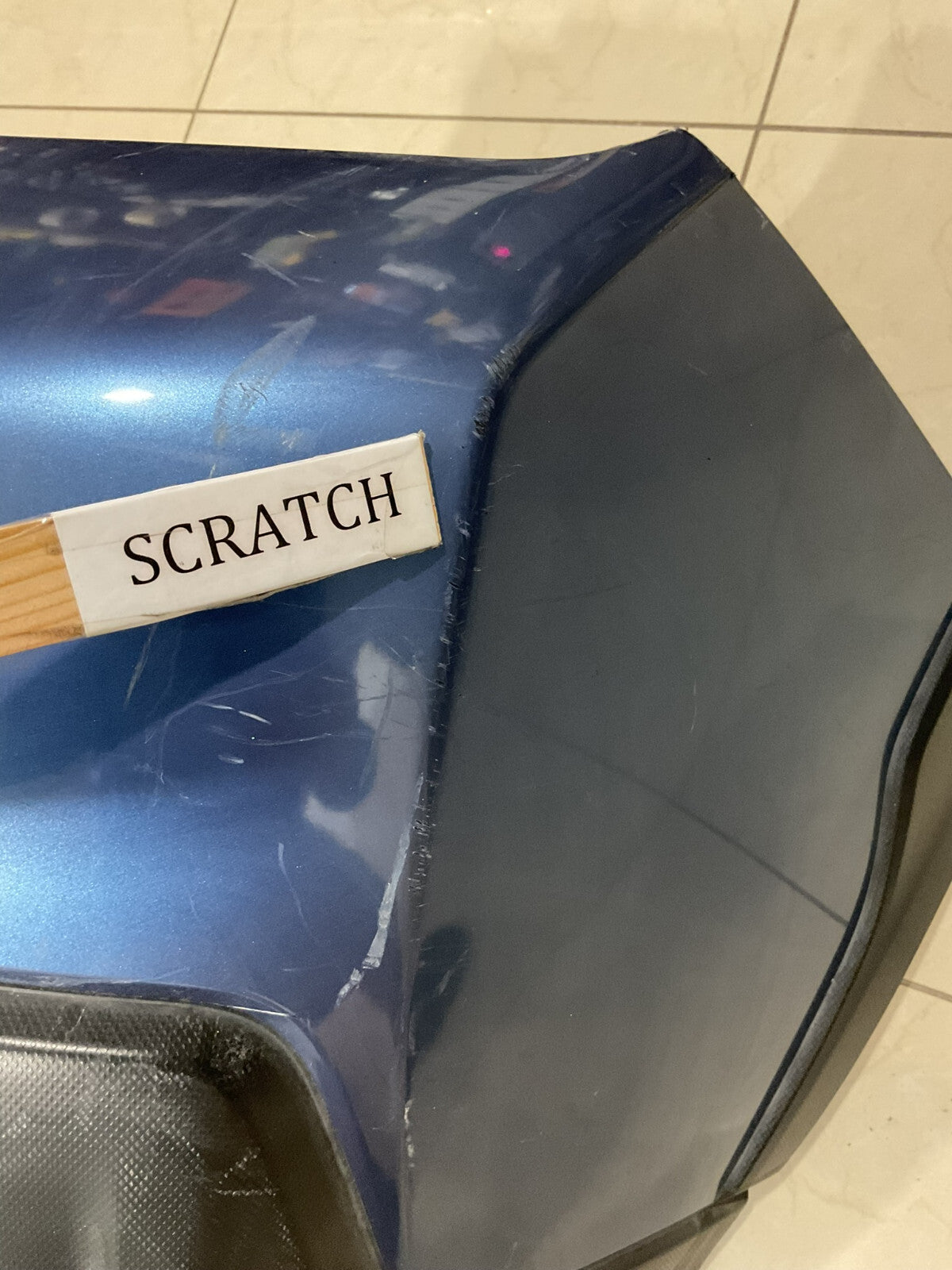 Rear Bumper Cover Blue Subaru CrossTrek 18 2019 57704FL250 OEM
