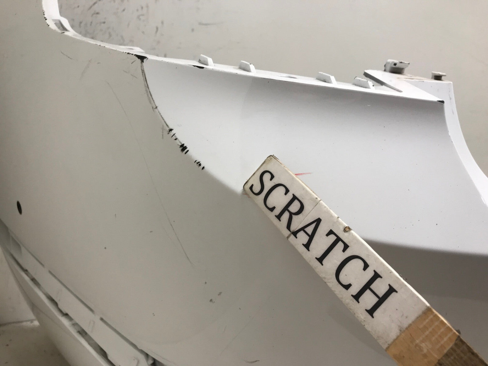 Rear Bumper Cover White Genesis GV80 2021 2023 w/Sensor Holes 86611-T6000 OEM