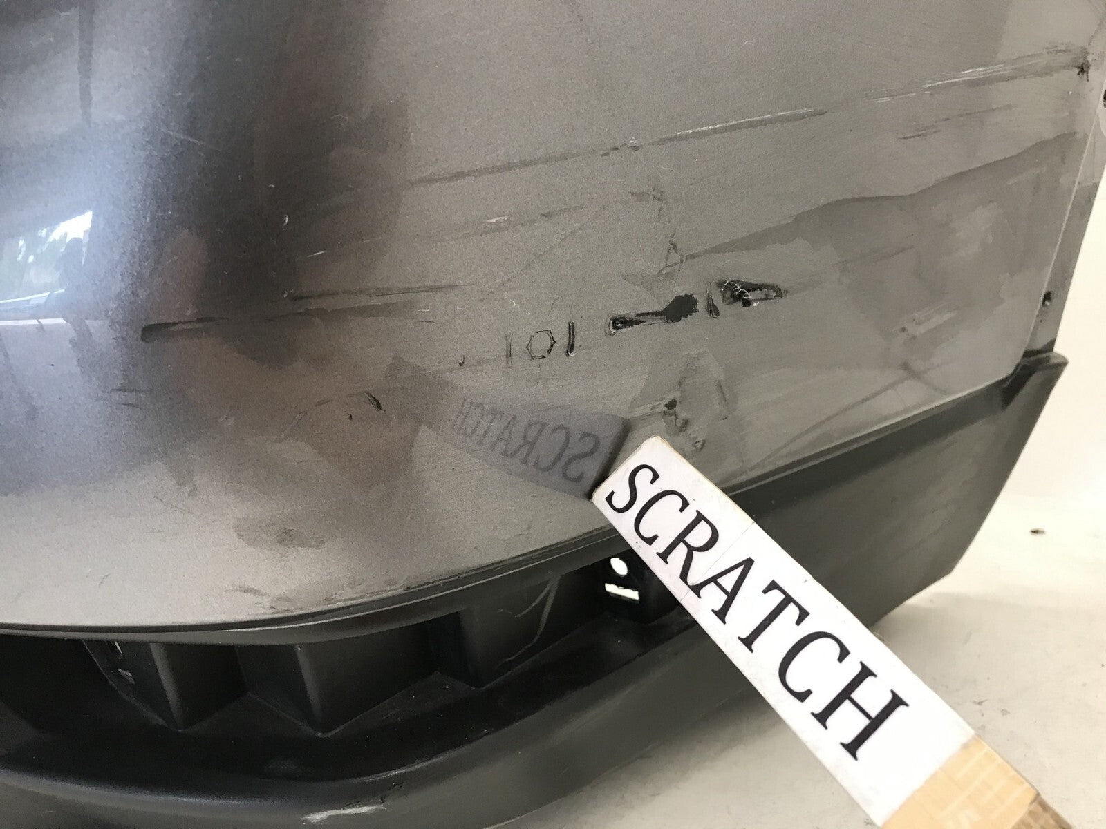Rear Bumper Cover Nissan Rogue S/SL/SV/SV Hyb/SL Hyb w/Sensor Holes 17 2018 OEM