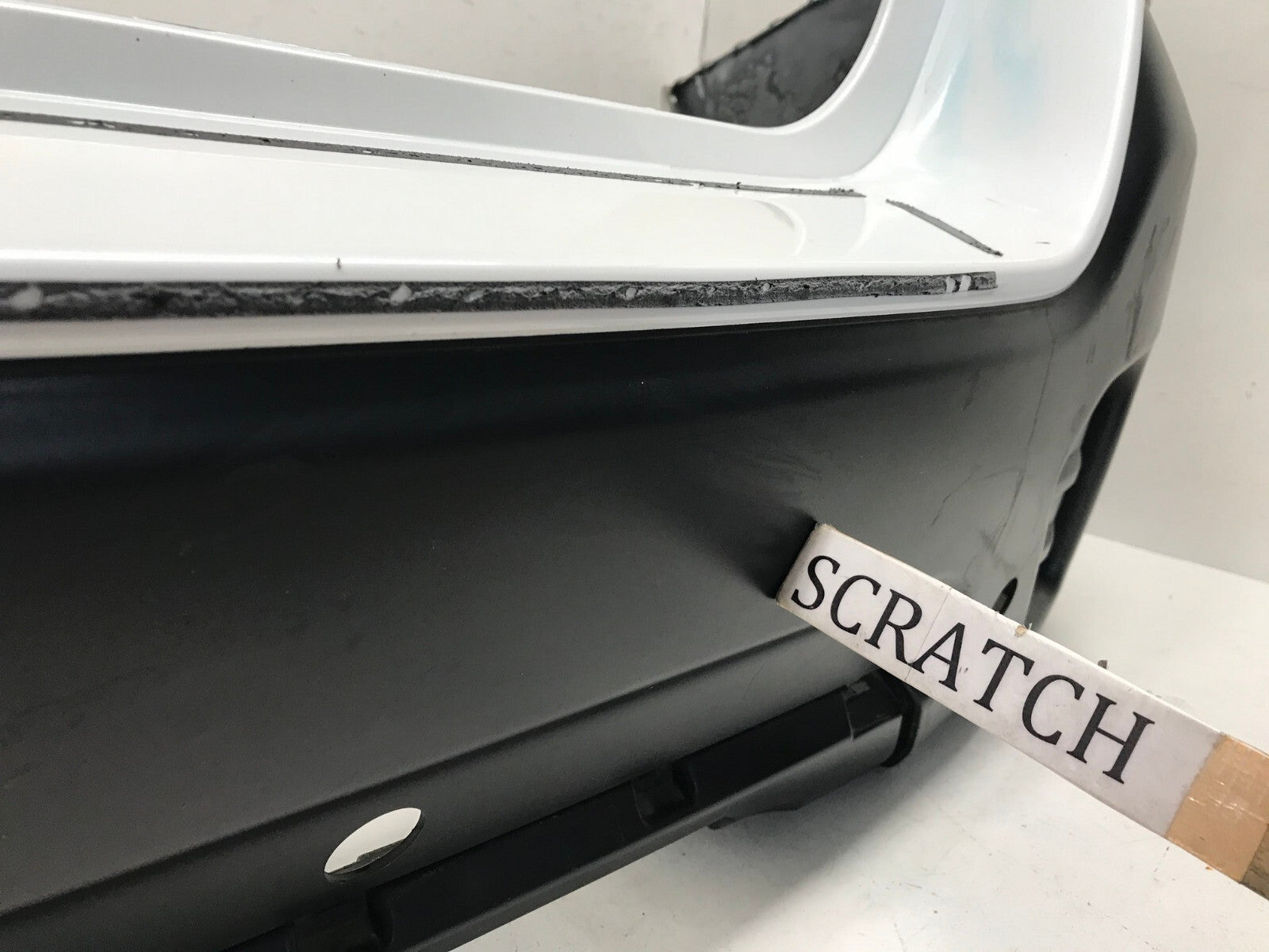 Rear Bumper Cover Subaru Outback w/Sensor Holes White 2020 57704AN31A OEM4