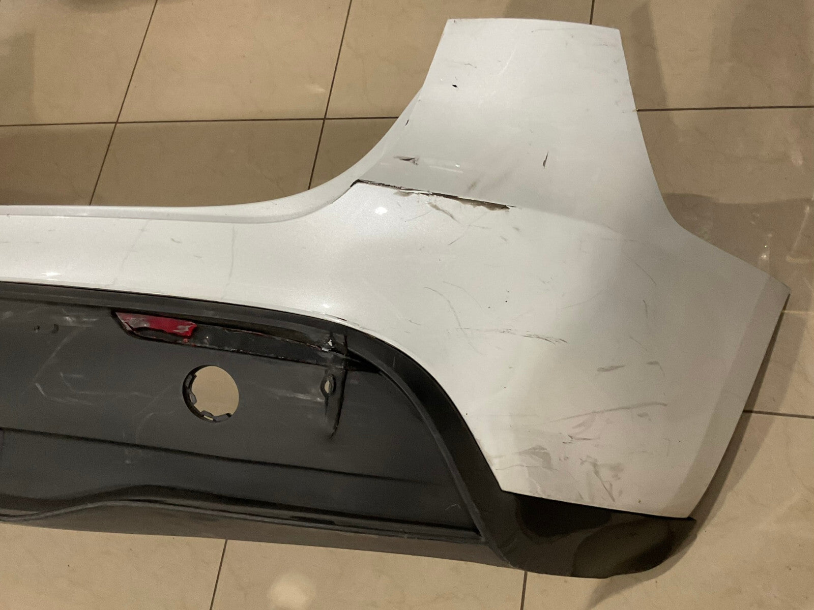 Rear Bumper Cover White 2022-2024 Tesla Model Y 1493735-TX-A OEM