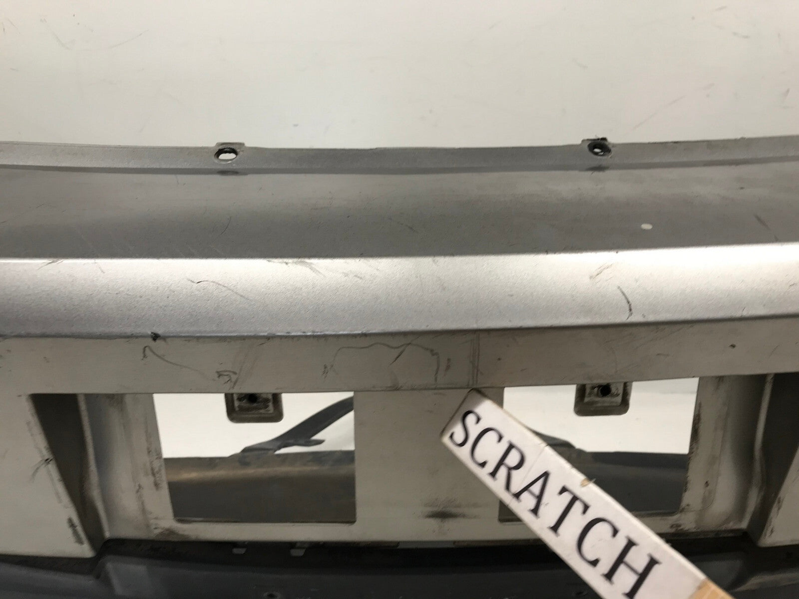 Rear Bumper Cover Silver 2011-2015 Lincoln MKX w/Sensor Holes 7A13-17F001-AB OEM