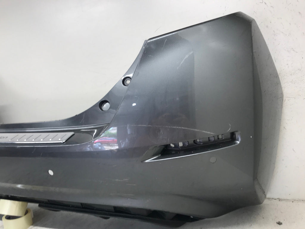 Rear Bumper Cover Gray 18-20 Nissan Leaf S/SL/SV w/Sensor Holes 85022-5SA0H OEM