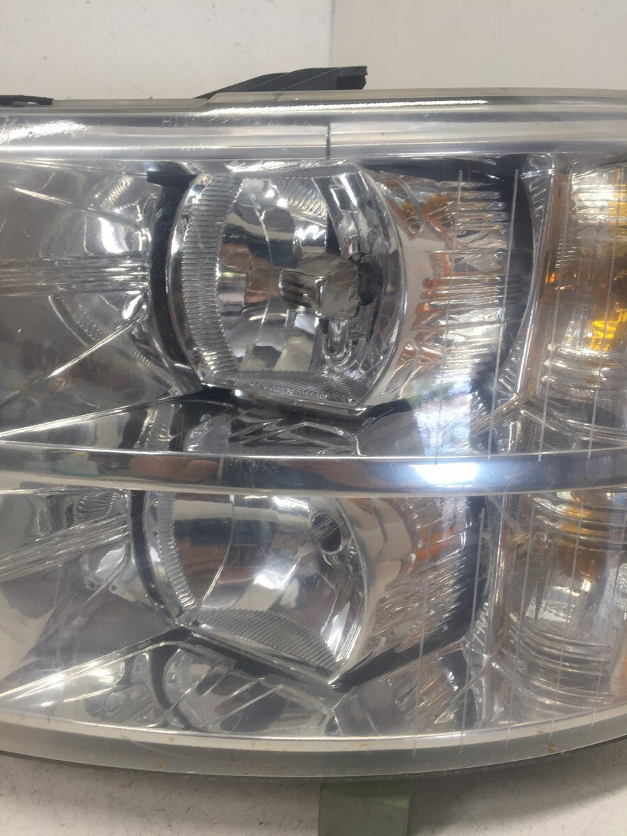 Headlight Damaged Head Lamp LH Driver Chevy Silverado 1500 2500 3500 07-2013 OEM