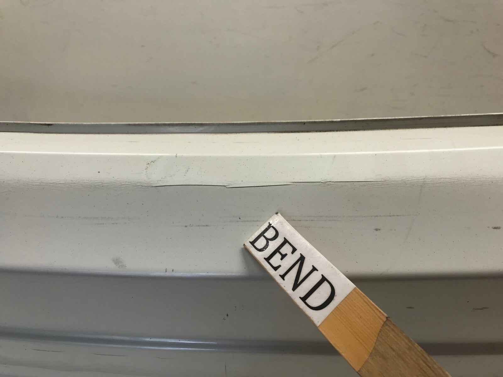 Rear Bumper Cover White 12-14 Mercedes W204 C250 Sport AMG w/Sensor Holes OEM
