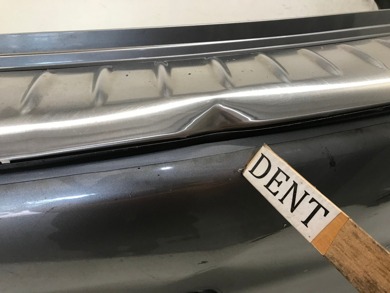 Rear Bumper Cover Infiniti QX56 Base w/Sensor Holes Grey 11-13 85022 1LA0H OEM3