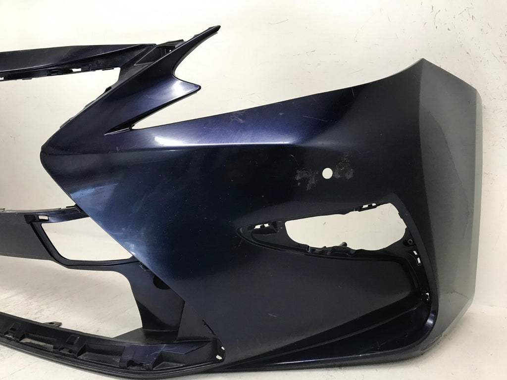 Front Bumper Cover Lexus ES350/ES300H Base w/Sensor Holes Black 2016-2018 OEM