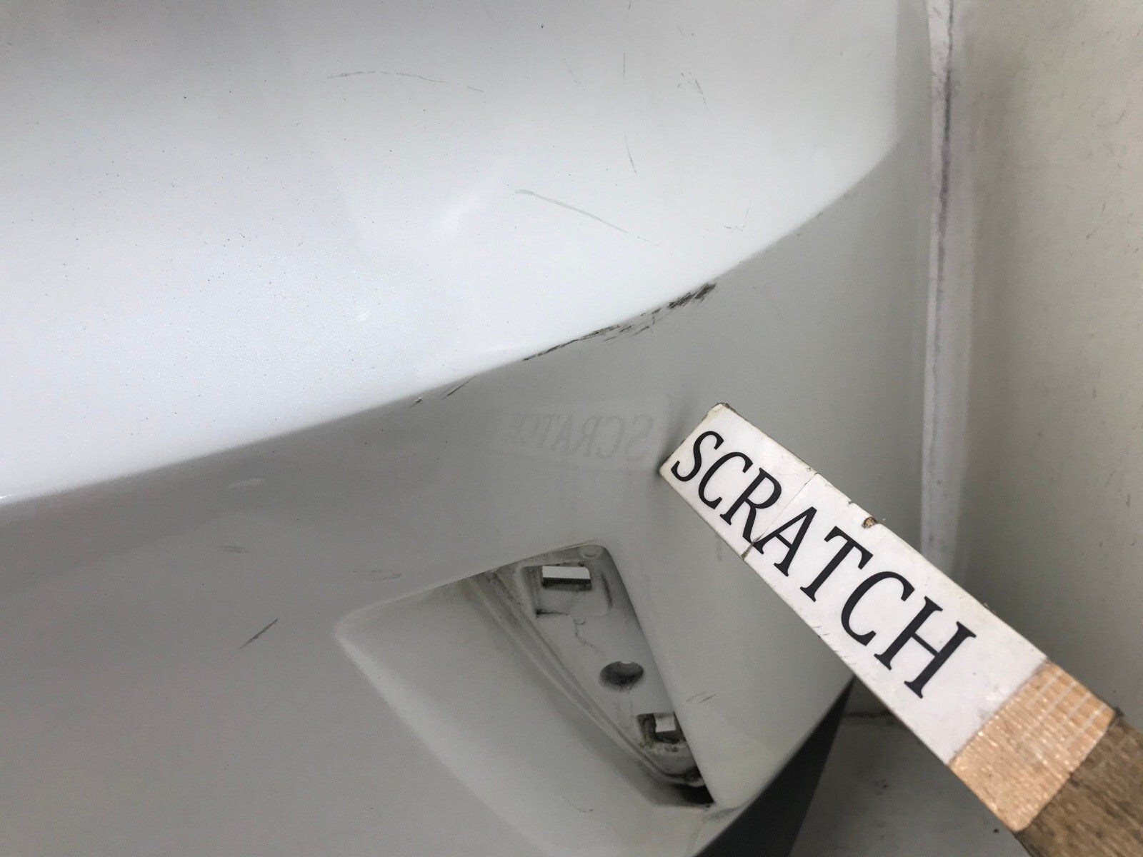 Rear Bumper Cover White 2016-2019 Lexus RX350/RX450H Base w/Sensor Holes OEM
