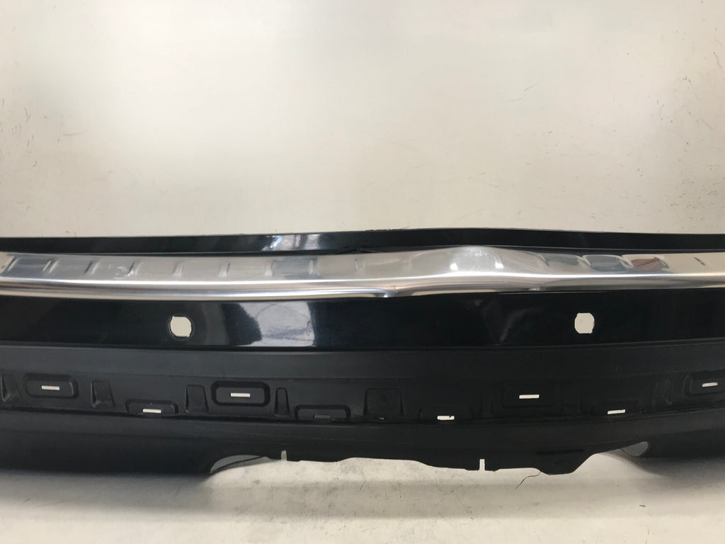 Rear Bumper Cover Black Nissan Pathfinder S SL Platinum 13-16 w/Sensor Holes OEM