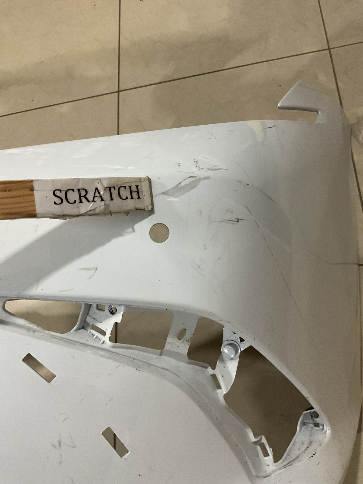 Front Bumper Cover White Lexus ES350 Base 2019 52119+06j00 OEM