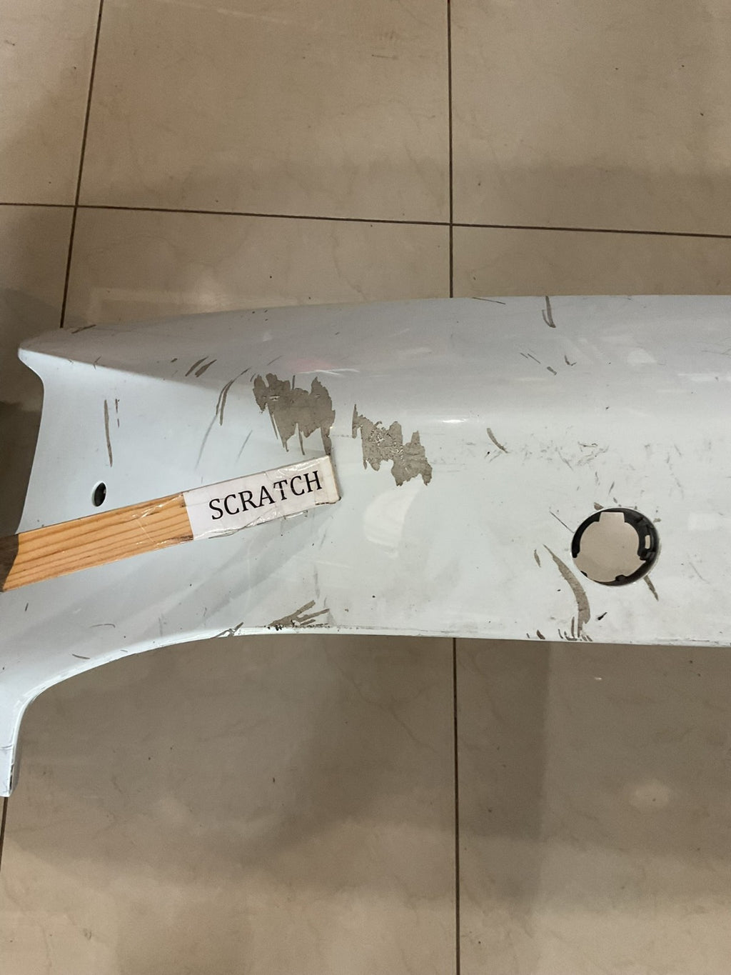Front Bumper Cover White Porsche Taycan 2020 2021 2022 9J1+807+221 OEM
