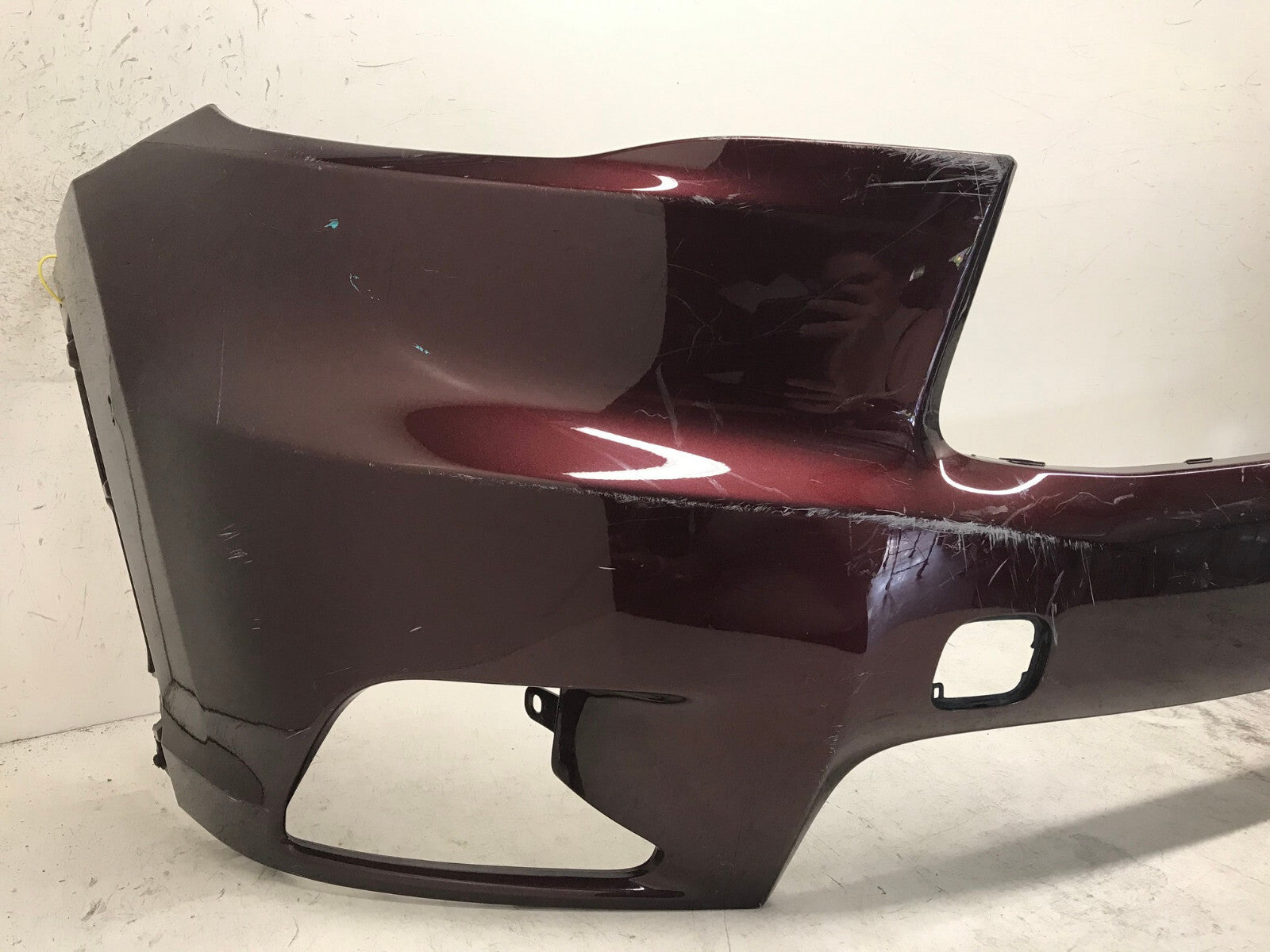 Front Bumper Cover Red Toyota Highlander LE Limited Hybrid 14-16 52119-0E220 OEM