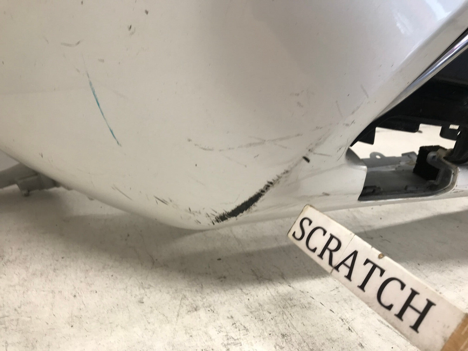 Front Bumper Cover White Lexus NX300h NX200T 15-17 w/Sensor Hole 52119-78050 OEM